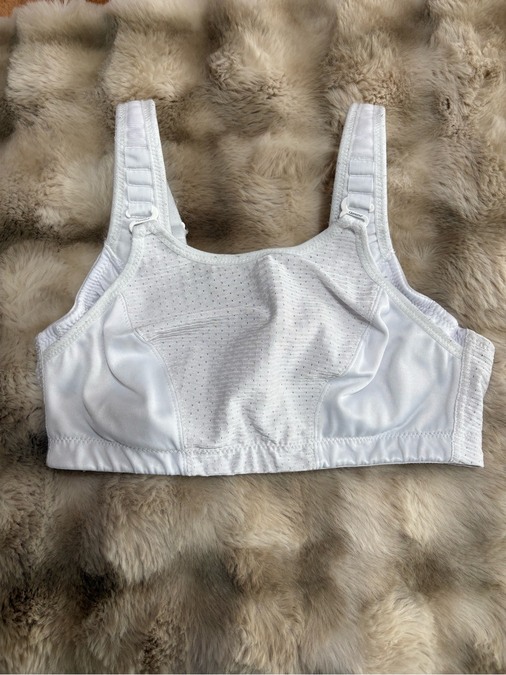 Glamorise Custom Control Sports Bra White 32C